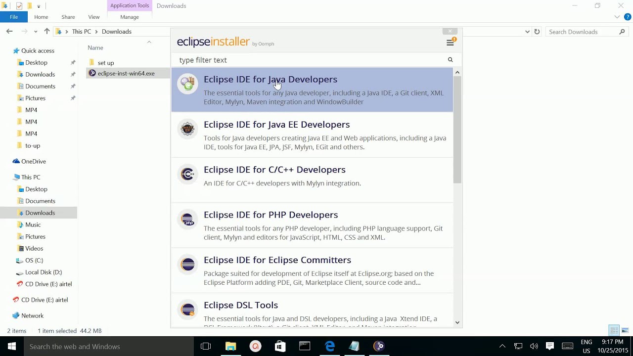 which eclipse ide to download